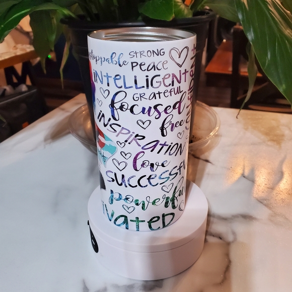 Love Yourself Motivational 4 in 1 Can Cooler 14oz Tumbler 🎉sale - Picture 4 of 16